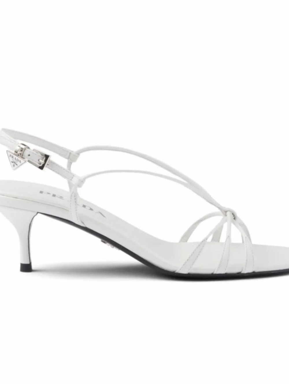 Prada Capretto Strappy Heeled Sandal - Picture 4 of 6